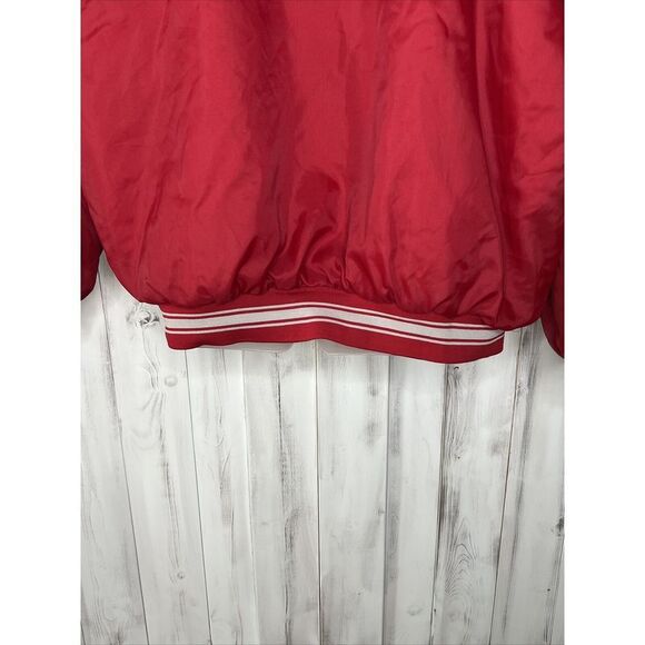 VTG DUNLOP RED QUILTED BOMBER JACKET GRAY FLEECE TRIM HOODED FULL ZIP XXL WARM - Picture 8 of 15